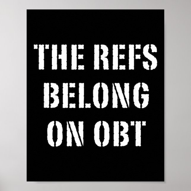 Poster Os Árbitros Pertencem ao Obt - Futebol de Orlando (Frente)