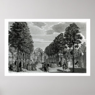 Póster Os arcos triunfais, a estátua de Handel no sul