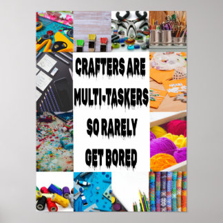 Poster Os artesãos são multitarefas.