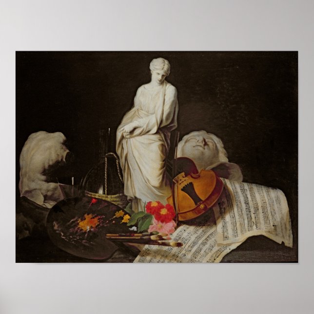 Póster Os atributos das artes (Frente)