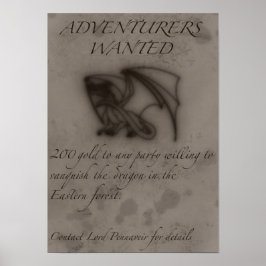 Poster Os aventureiros desejados