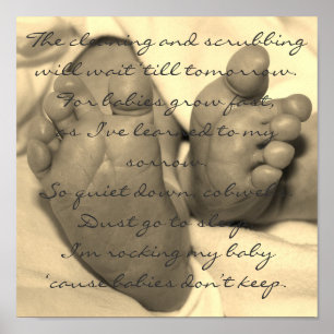 Poster Os bebês não se mantêm