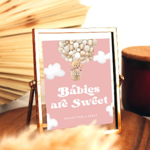 Poster Os Bebês São Doentes, Por Favor, Tome Um Balão De