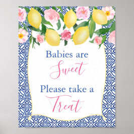 Poster Os Bebês São Doentes, Por Favor, Tome Um Chá De Li