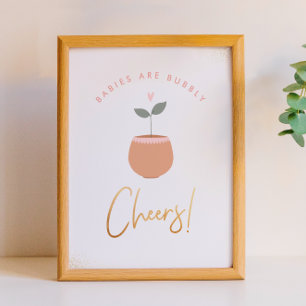 Poster Os Bebês São Espantosos   Saúde! Sinal de chá de f