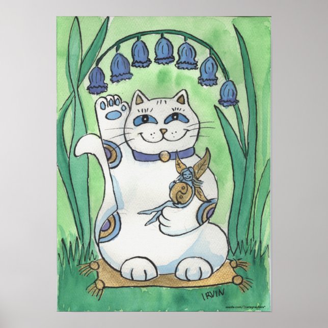 Póster Os Bluebells estão tocando a sorte (Frente)