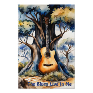Póster Os Blues vivem em mim