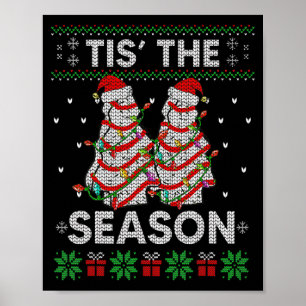 Poster Os Bolos de Natal em Forma de Árvore de Natal da T