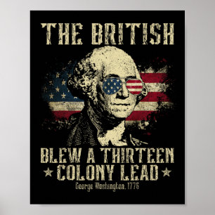 Poster Os britânicos perderam a liderança das treze colôn