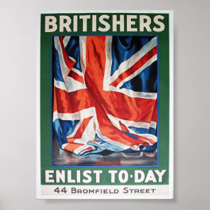 Poster os britishers recrutam