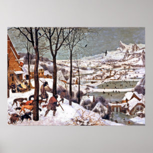 Poster Os Caçadores da Neve por Bruegel, o Velho