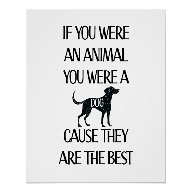 Póster Os cães são os melhores. Download instantâneo/Post (Frente)