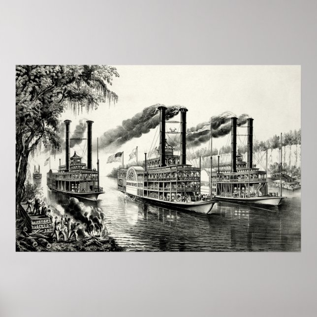 Poster Os Campeões do Mississippi - A Race (Frente)