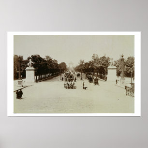 Póster Os campeões Elysees, Paris (foto do sepia)