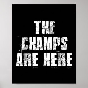 Poster Os Campeões Estão Aqui Trabalhos Motivacionais De
