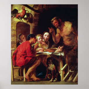 Póster Os camponeses e o Satyr