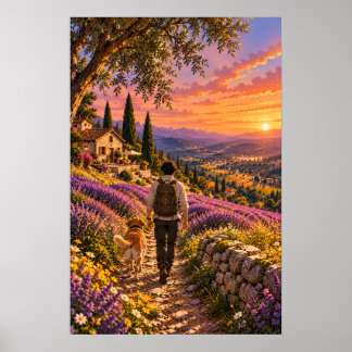 Poster Os Campos de Lavanda do Vagabundo