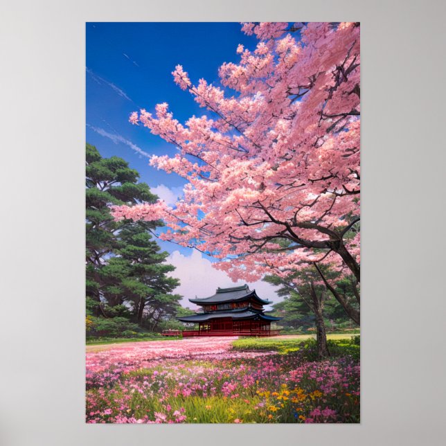 Poster Os Campos Rosa Idílicos (Frente)