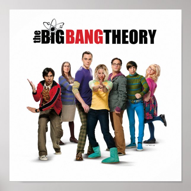 Poster Os Caracteres Teóricos do Big Bang (Frente)