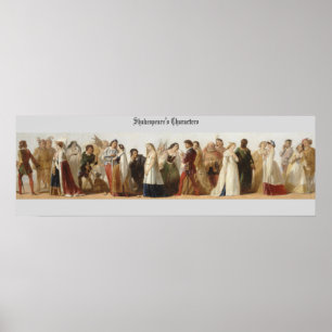 Póster Os caráteres de Shakespeare