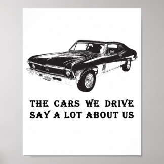 Poster Os carros que dirigimos dizem muito sobre nós