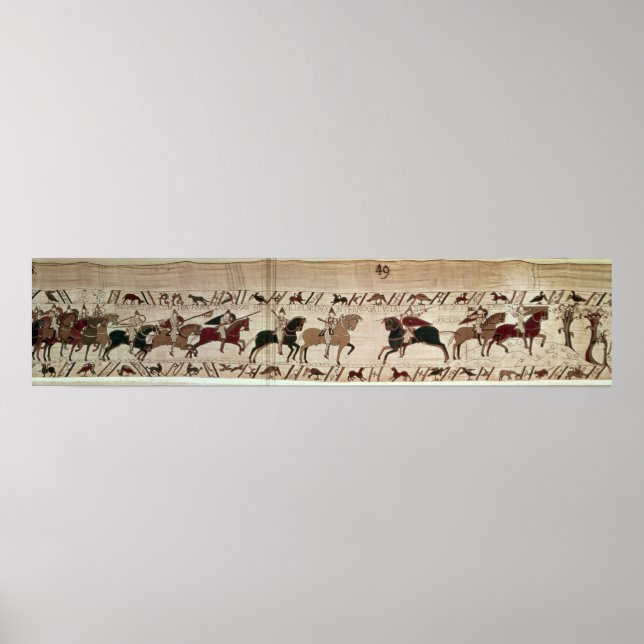 Póster Os cavaleiros de Duke William chegam para lutar (Frente)