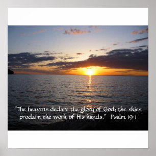 Póster Os céus declaram a glória de Deus