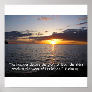 Póster Os céus declaram a glória de Deus
