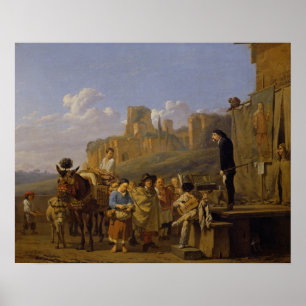 Póster Os Charlatans italianos, 1657