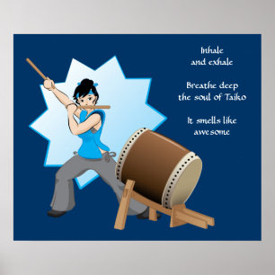 Póster Os cheiros de Taiko gostam impressionante (arte +