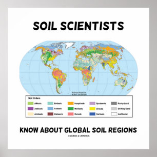 Póster Os cientistas do solo sabem sobre regiões globais