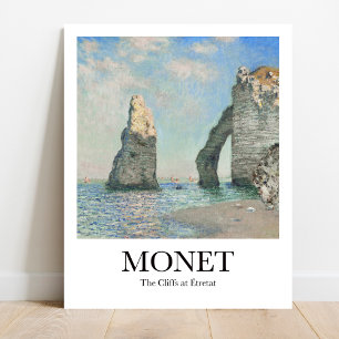 Poster Os Cliff no Étretat, por Claude Monet