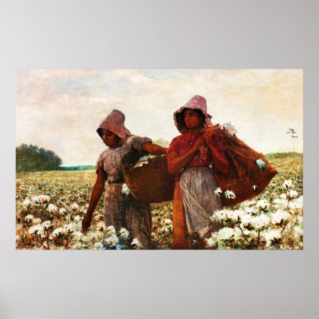 Poster Os Colhedores de Algodão por Winslow Homer (Frente)