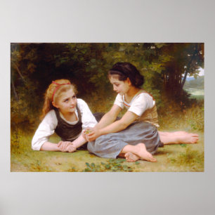 Póster Os Colhedores de Nozes 1882 William Bouguereau Car