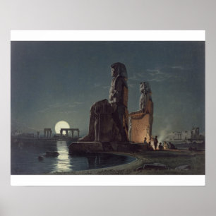 Póster Os Colossi de Memnon, Thebes, um de 24 illustrat