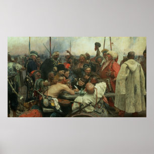 Póster Os Cossacks de Zaporozhye