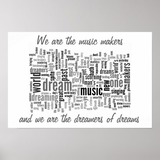 Póster Os criadores de música (Frente)