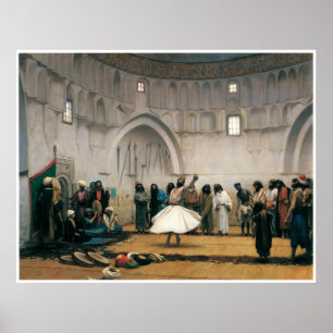 Poster Os Dervishes girando, 1899