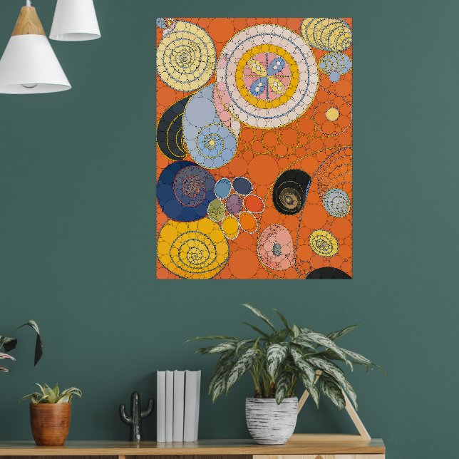 Poster Os Dez Maiores, No.4, depois de Hilma af Klint (Sala de Estar 1)