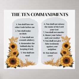 Poster Os Dez Mandamentos