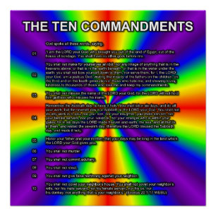 Póster Os Dez Mandamentos