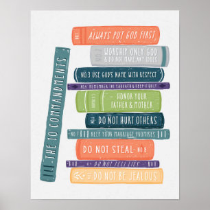 Póster Os dez mandamentos