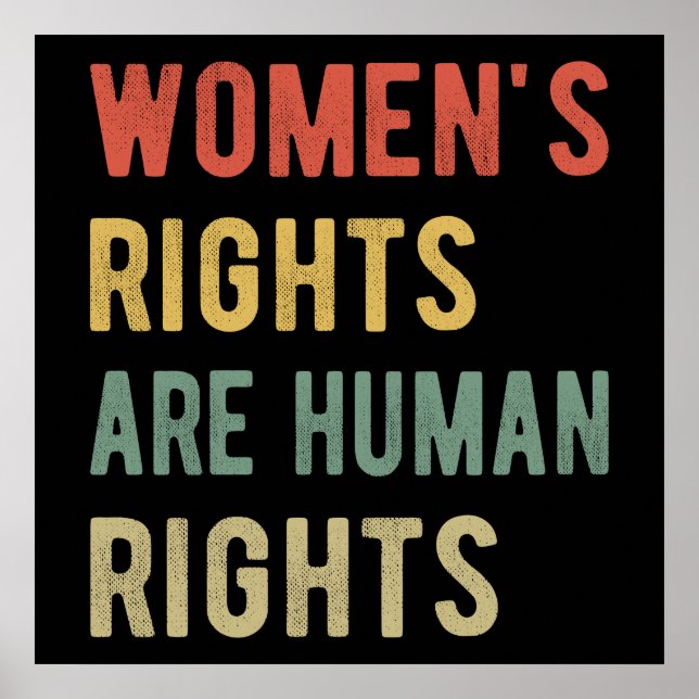 Poster Os Direitos das Mulheres São Direitos Humanos I (Frente)