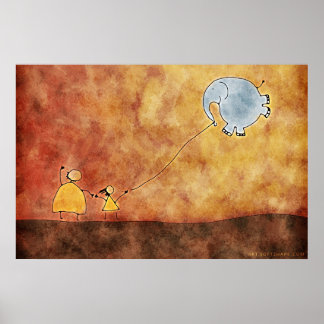 Póster Os Dois e o Elefante