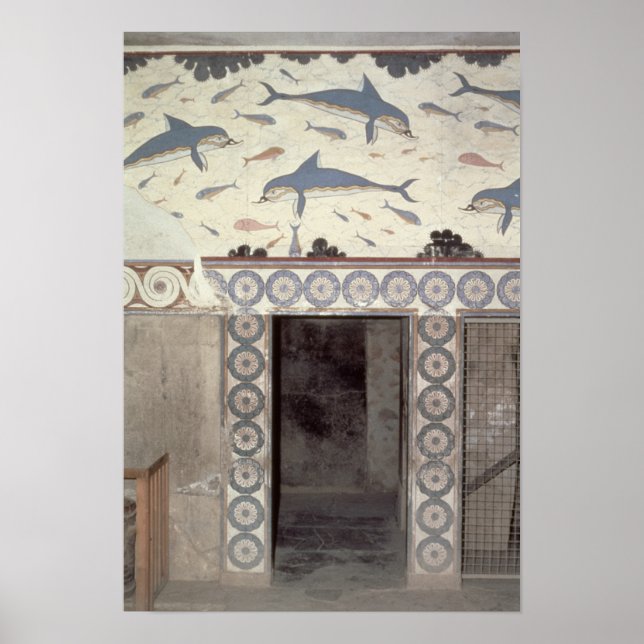 Póster Os Dolphin Frescoes no Banheiro da Rainha (Frente)