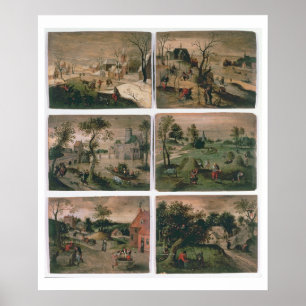 Póster Os Doze Meses do Ano: Janeiro, fevereiro,