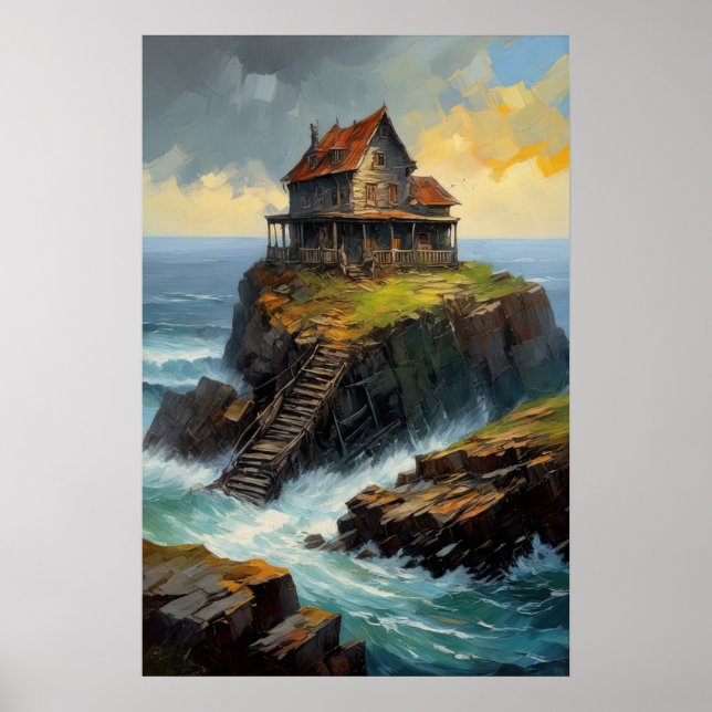 Poster Os Ecos Decadentes de uma Antiga Casa de Madeira (Frente)