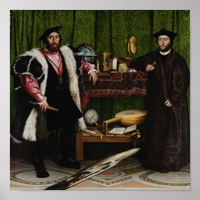 Poster Os embaixadores - Hans Holbein, o mais novo - 1533 (Frente)