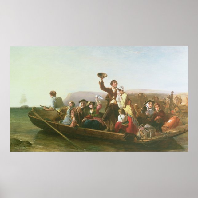 Póster Os emigrantes (Frente)