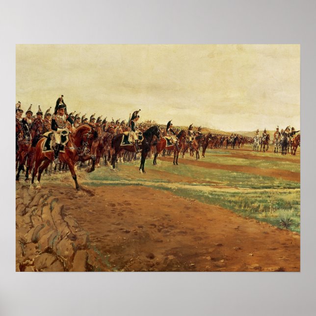 Póster Os Empregados antes de sua Carga na Batalha (Frente)